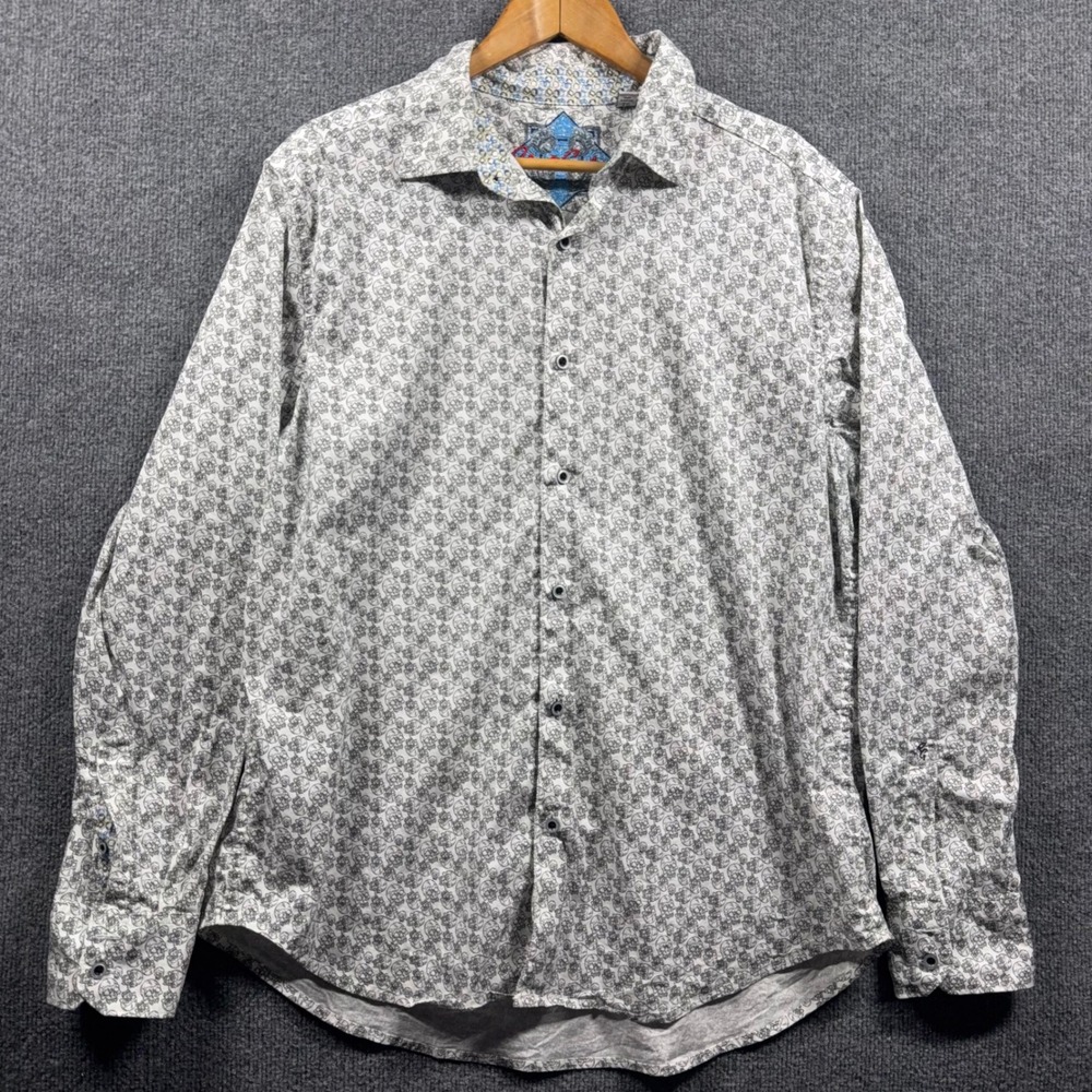 Robert Graham Shirt Mens Extra Large Skull Print Long Sleeve